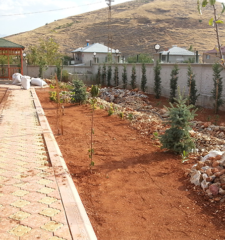 Kahramanmaraş Afşin Ahmet Aktaş Villası Bahçe Düzenleme İşi