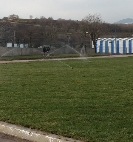 İstanbul Kurtköy Otomatik Sulama ve Rolo Çim Serim İşlemi